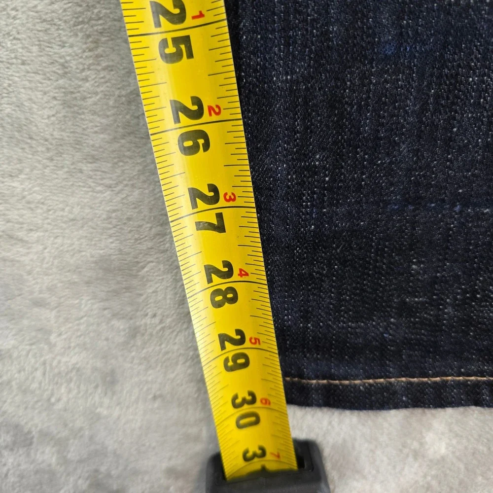 Naked & Famous Jeans Mens 32x30 Dark Blue Raw Selvedge Denim Slubby Slim Fit